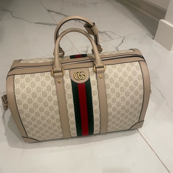 GUCCI SAVOY LARGE DUFFLE BAG - Picture 4 of 7